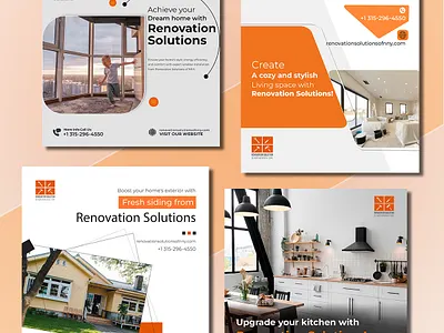 Renovate Dream Home Post banner branding design graphic design icon illustration illustrator logo photoshop social media banner social media post typography vector