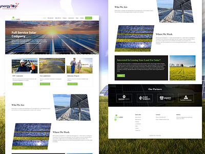 Revamping a Solar Energy Website for Enhanced Functionality branding graphic design greenenergyweb renewableenergyweb solar energy solar energyweb design solartechweb solarwebdesign solarwebsite sustainablewebdesign websites design