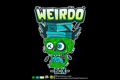 WEIRDO BOX art artwork cartoon character cartoon clothing design illustration merch