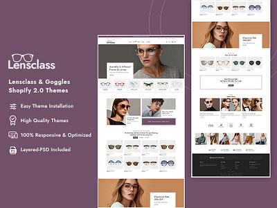 LensClass – Goggles, Aspects, Eyewear – E-commerce Theme eywear goggles lens opencart prestashop shopify trending woocommerce wordpress