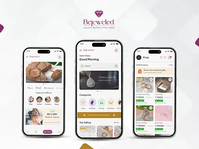 Jewellery App UI/UX Design animation booking branding design graphic design jewellery jewellery app uiux design logo motion graphics ui ux women