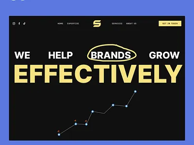 Spark & Ascend agency daily design figma graphic design growth hero marketing section typography ui ux webdesigner website website design