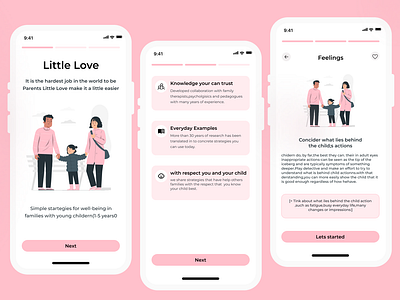 Little Love App | Unboarding Ui little love mobile app ui unboarding