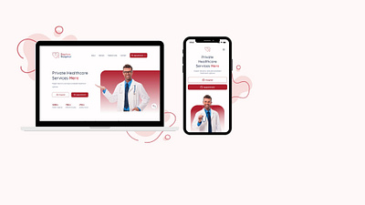 Medical Hospital Web - Mobile Design | Daphne Hospital app branding design logo typography ui ux