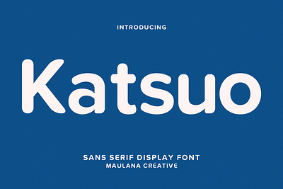 Katsuo Sans Display Font animation branding design font fonts graphic design illustration logo nostalgic ui