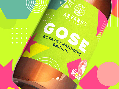 "GOSE" beer label design · Arvarus Craft Brewery brand design brand identity branding craft beer craft brewery design graphic design illustration logo