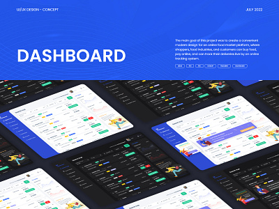 UI/UX Dashboard - Food Market 2022 branding dashboard design graphic design illustration ui vector