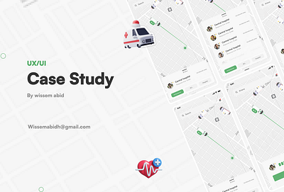Case Study Healthcare Application case study design health map map ui mobile ui ux
