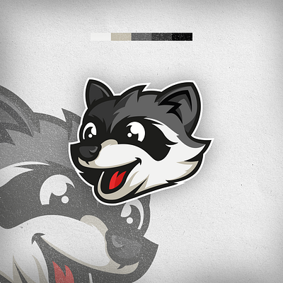 Racoon mascotte