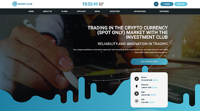 Trading website finance graphic design landingpage logo money motion graphics trading ui ux