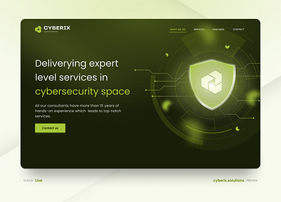 Cyberix - Cybersecurity website cis benchmark cloud consulting (aws) cloud security cybersecurity devsecops firewall graphic design illustration network management penetration testing ui web design website