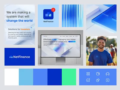 NetFinance branding agency brand brand book brand design branding branding agency colors design finance graphic design icons identity illustration logo new style ui visual identity web 3.0