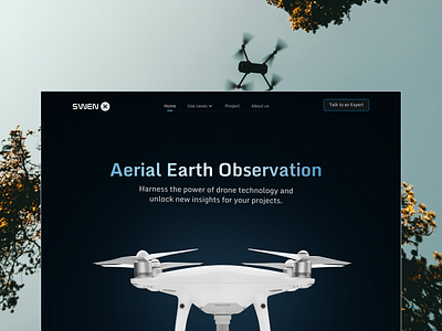 SWEN - Website Landing Page drone gis landing page ui ux website