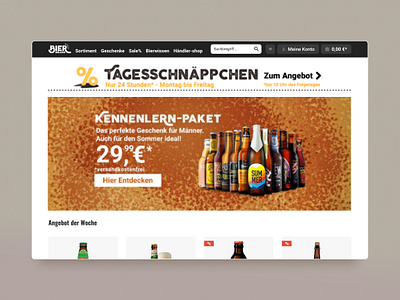 Home Page Banner banner craft beer desktop e commerce hero image visual design