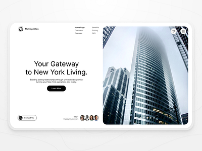 Real Estate Landing Page app app design brand design figma hero hero section identity landing landing page light mode ui ui design ui ux web design website white mode