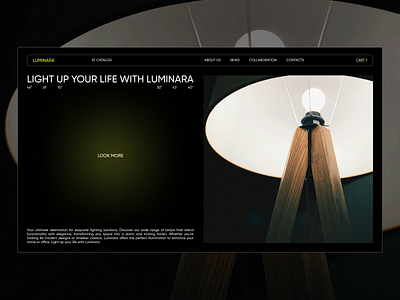 LUMINARA - E-commerce ai design e commerce illustration logo minimal store typography ui ux uxresearch web design website