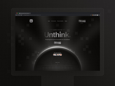 Unthink animation design figma illustration product design ui website