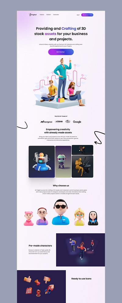 3D website design 3d animation logo ui