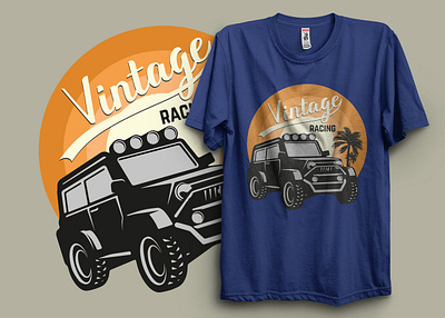 Vintage Racing tshirt design tshirt