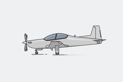 Propelled Aircraft KT-1B WongBee aircraft airplane illustration kt 1b landing line plane propelled turboprop vector wing wongbee
