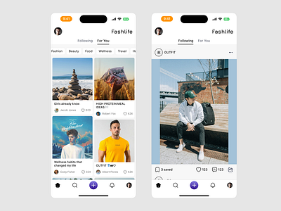 Lifestyle community app app design clean ui community daily inspiration ecommerce fashion community life style lifestyle minimal mobile app mobileapp product design saas social app social video editor support ui uiux design ux web design