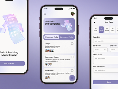 Task Management App UI/UX Design by Metafic on Dribbble