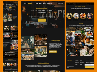 Restaurant Landing page Design abudhabi bento box brand identity design dubai figma food grid illustration uae ui user experience user interface ux visual identity