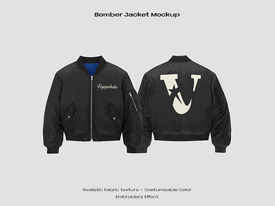 BOMBER JACKET MOCKUP bomber jacket bomber jacket psd mockup jacket mockup pilot jacket mockup realistic mockup