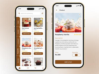 Bakery App UI/UX Design appdesign bakery app uiux design design designer food design hiring designer illustration metafic metaficdesigns mobileapp ui ux website