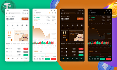 Crypto Trading Mobile App app design app ui app ui ux bitcoin blockchain crypto crypto app crypto currency crypto exchnage crypto wallet cryptoapp cryptowallet mobile mobile app mobile app design mobile design ui ux