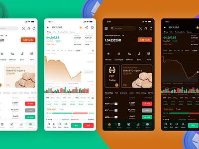 Crypto Trading Mobile App app design app ui app ui ux bitcoin blockchain crypto crypto app crypto currency crypto exchnage crypto wallet cryptoapp cryptowallet mobile mobile app mobile app design mobile design ui ux