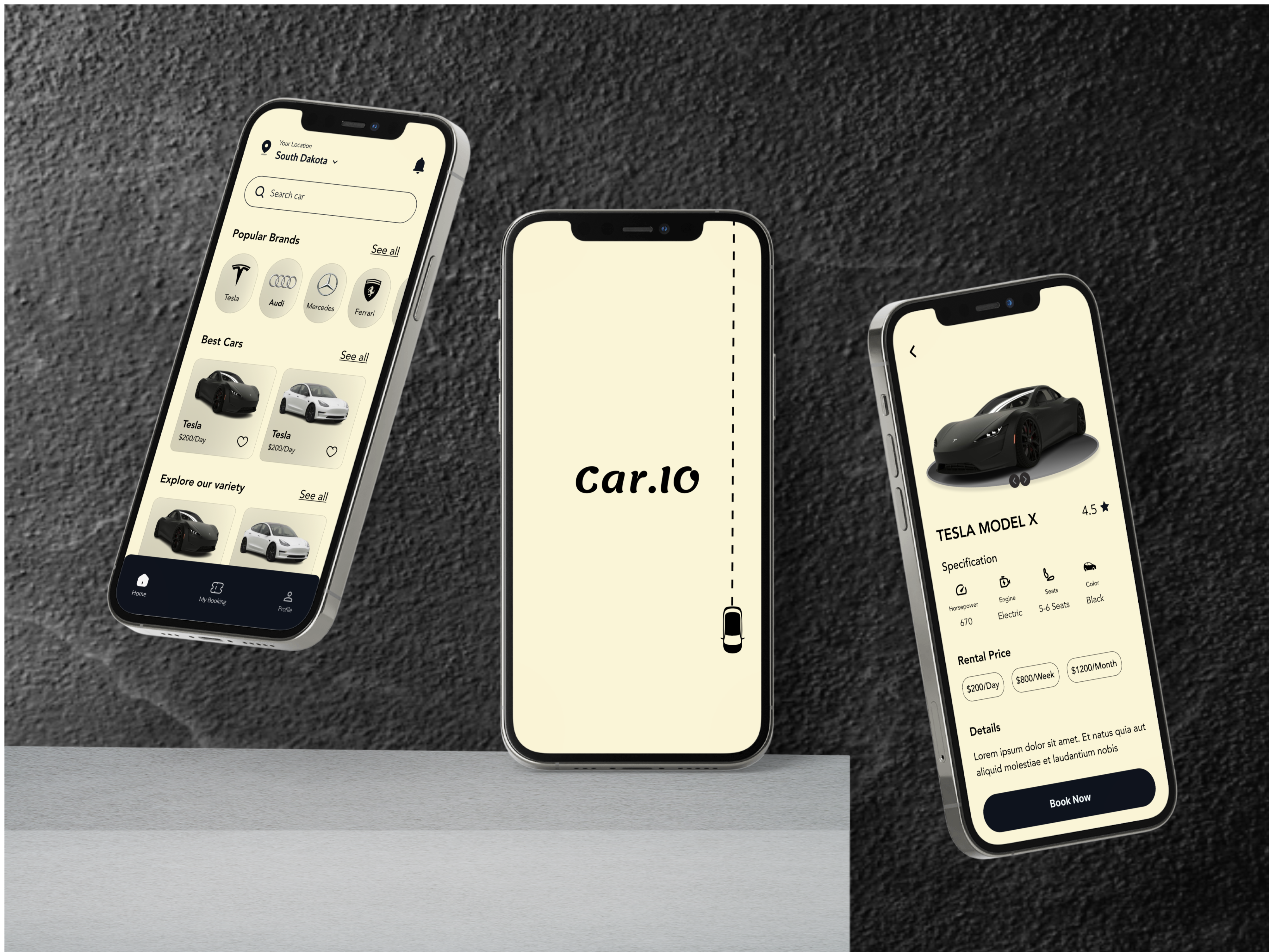 Car Rental App UI/UX Design appdesign branding car rental app uiux design design designer designs metafic mobile app mobileapp ui ux website