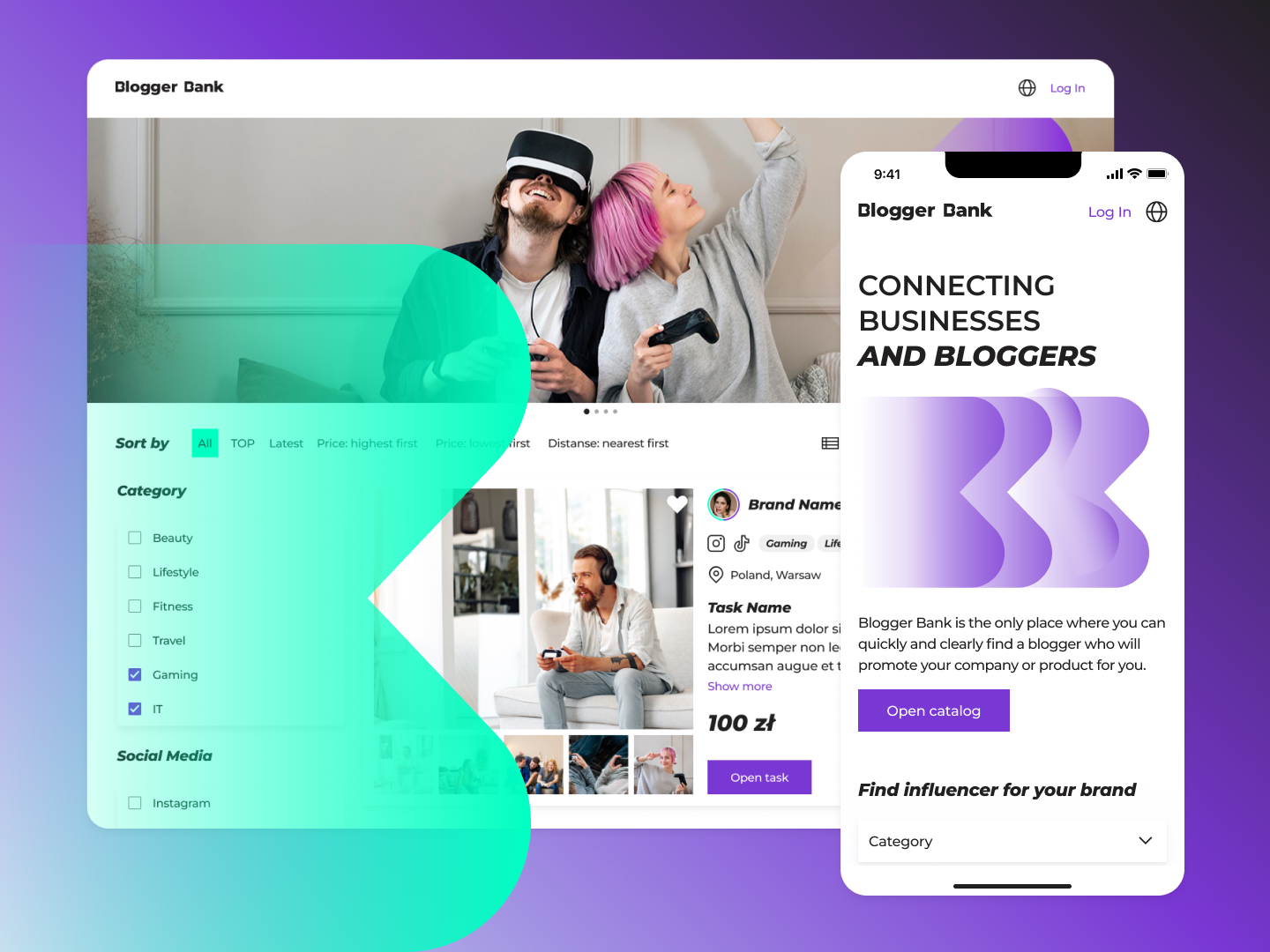 Blogger Bank | Logo design | Brandbook | Website & App animation brand book brand design brand identity branding design digital digital design logo ui ux uxui web web design