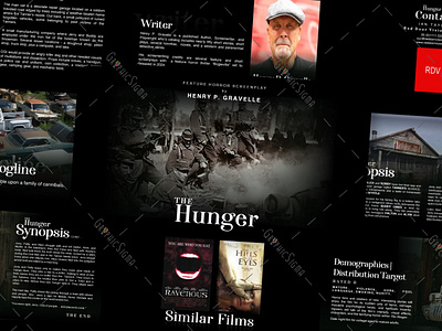 The Hunger - Feature Horror Screenplay Pitch Deck Design branding business presentation cinema design film pitch deck google slides graphic design keynote movie pitch pitch deck pitch deck design powerpoint powerpoint presentation powerpoint template pptx presentation presentation design presentation layout presentation template