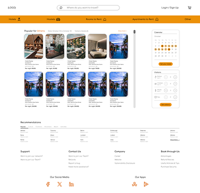 Personal Project - Lodging design portfolio ui ux