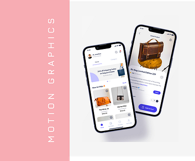 Motion Graphics for UI - 'Kutuku' E-Commerce App Ui Kit adobeaftereffects advertising aftereffects animation branding design interaction design kutuku motion graphics ui user experience design user interface video