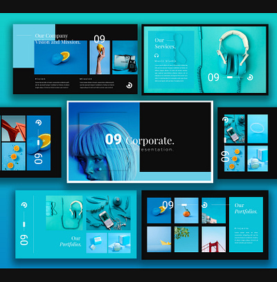 Presentation template photography portfolio template