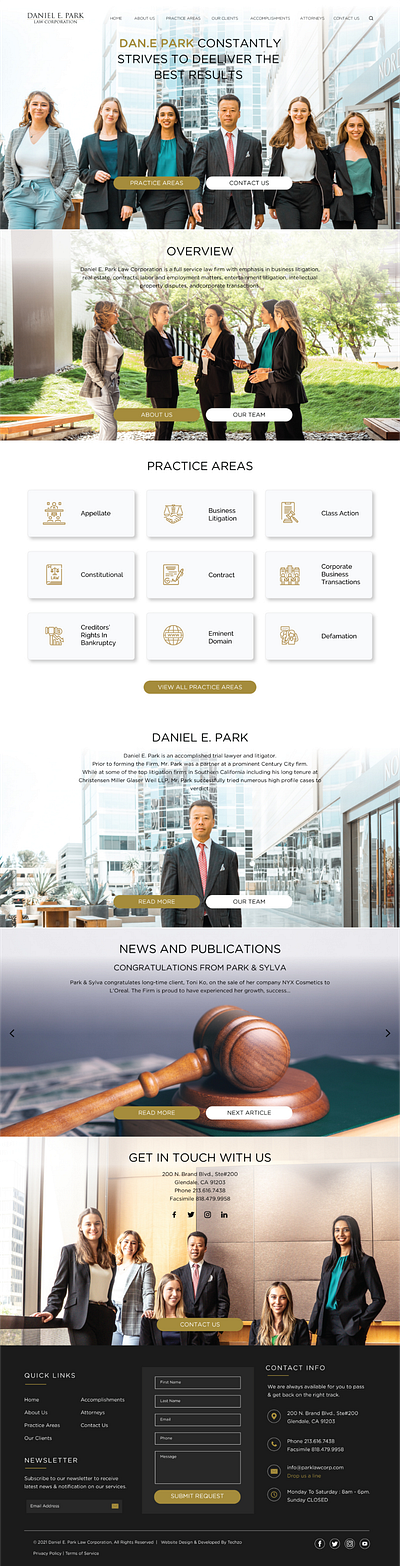 Law firm website UI/UX design. branding design graphic design typography ui ui design ux ux design web design
