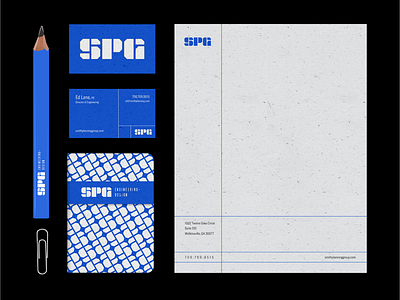 SPG Logo Concept block letters branding geometric logo logotype monogram pattern type wordmark