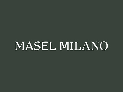 Masel Milano branding design digital graphic graphic design illustration logo typography vector