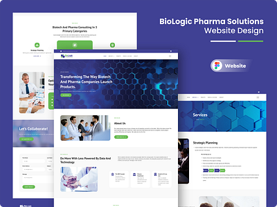 Biologic Pharma Solutions figma illustrator medical website photoshop ui design uiux design ux design web design website website design