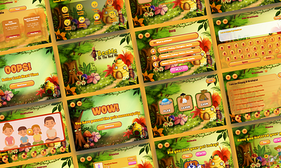 Kids eLearning Application - Kids Games adobe illustrator bee hut beeme design education game figma flowers game design game ui game ui design graphic design illustration design illutration quiz game ui ui ux user interface design ux zapta