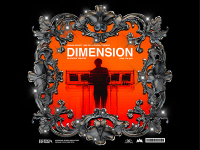 Dimension Poster dimension edm flyer music poster