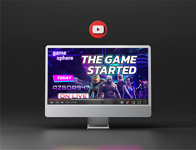 YouTube Gaming Thumbnail Design branding corporate design gaming graphic design illustration logo thumbnail typography ui ux vector youtube