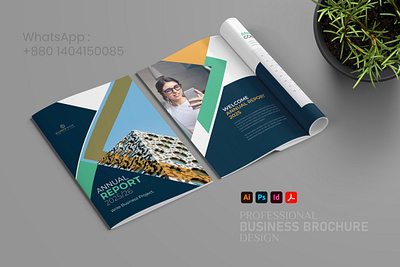 Brochure Design annual report booklet branding brochure brochure design company profile graphic design indesign landscape brochure template logo