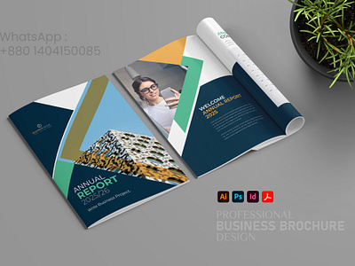 Brochure Design annual report booklet branding brochure brochure design company profile graphic design indesign landscape brochure template logo