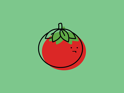 Tomato. character design face food graphic design greeting cards illustrated illustration minimal red simple tomato vector veg vetetable