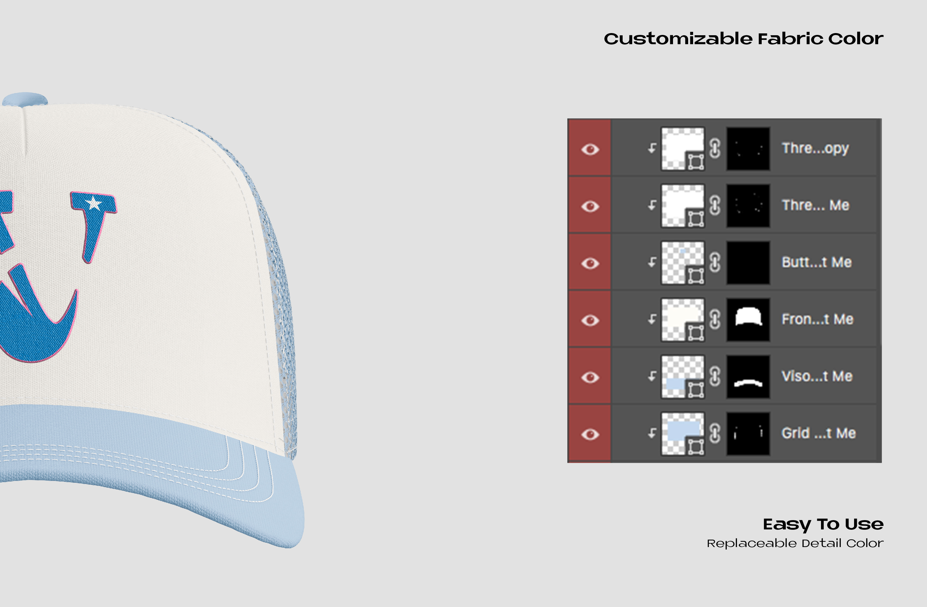 TRUCKER HAT PSD MOCKUP by VOYAGE STUDIO on Dribbble