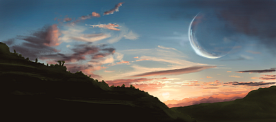 A Grateful Universe avengers calm clouds grateful illustration ipadpro landscape moon nature procreate procreateapp rest serene sky sun sunrise thanos universe