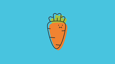 Carrot. carrot character design face graphic design greeting cards illustrated illustration minimal orange root simple vector veg vegetable